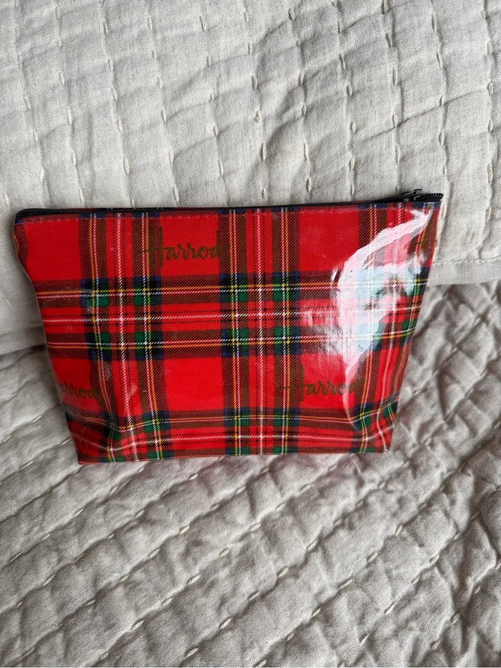 Harrods glossy red